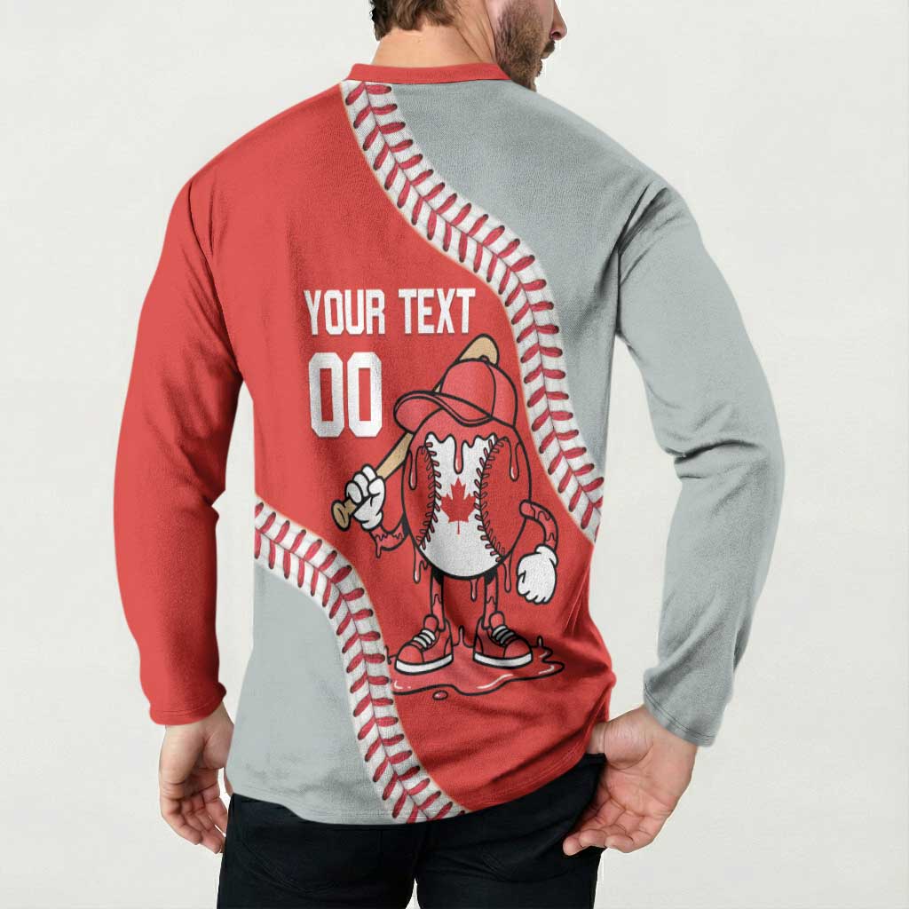 Canada 2026 Baseball Custom Button Sweatshirt Go Champions Drip Style