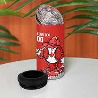 Canada 2026 Baseball Custom 4 in 1 Can Cooler Tumbler Go Champions Drip Style