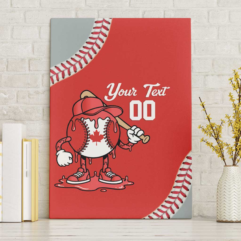 Canada 2026 Baseball Custom Canvas Wall Art Go Champions Drip Style
