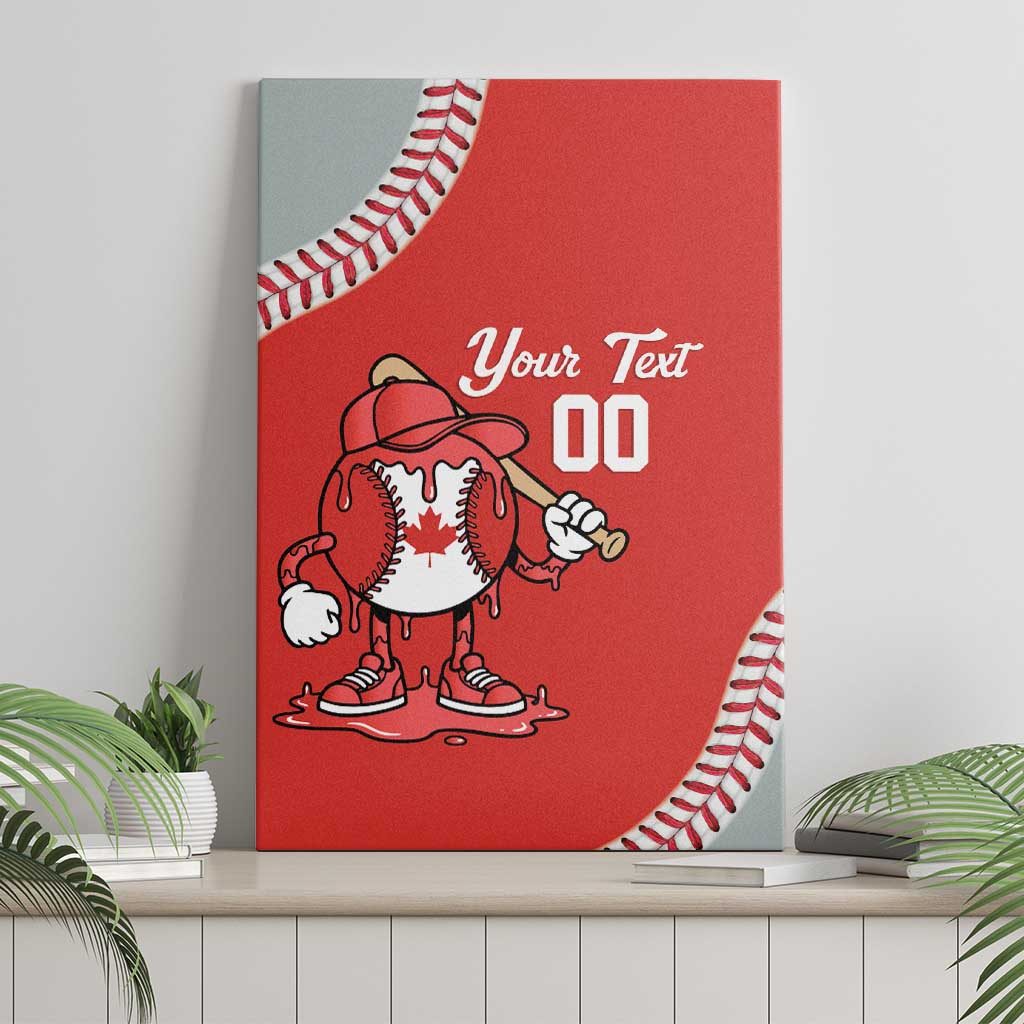 Canada 2026 Baseball Custom Canvas Wall Art Go Champions Drip Style