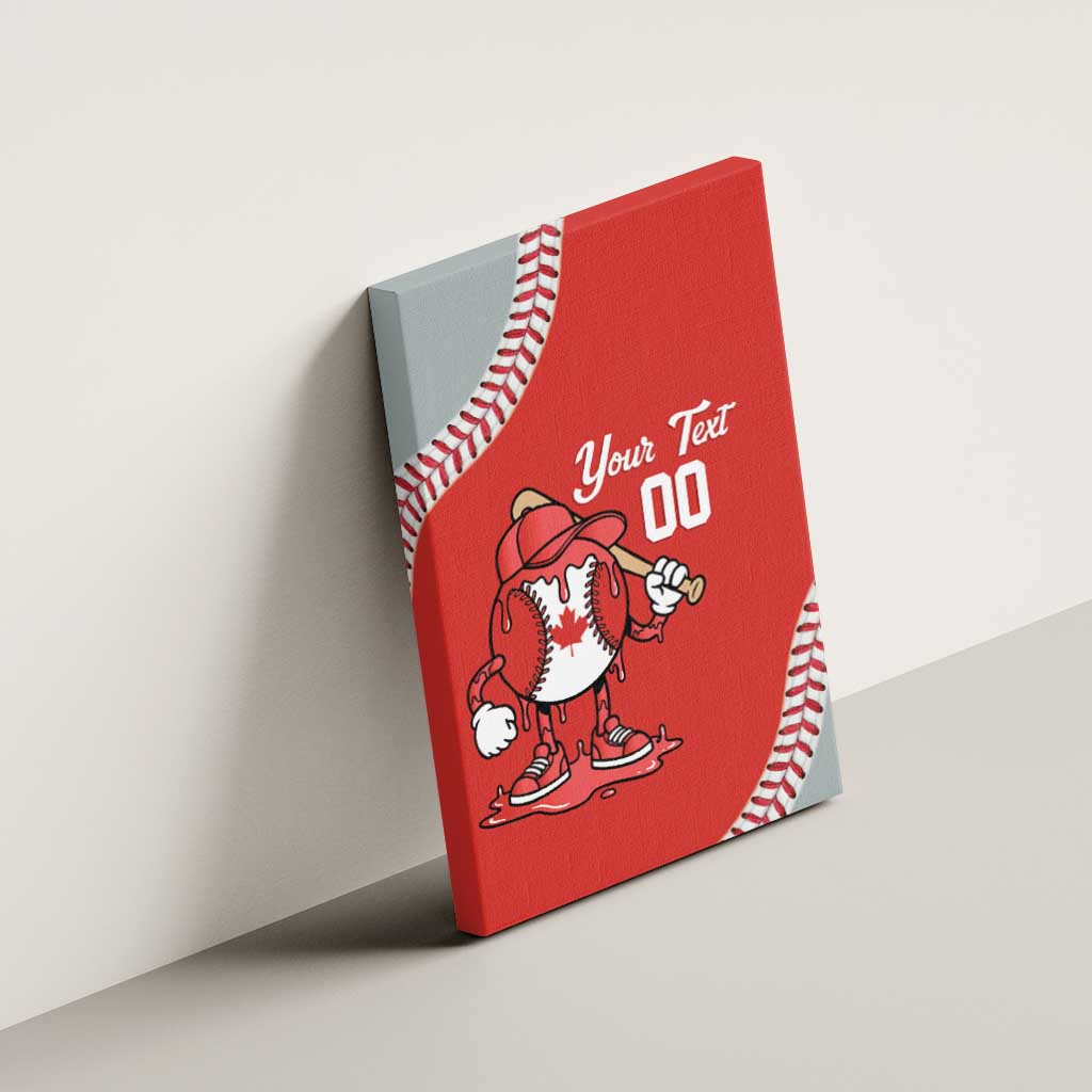 Canada 2026 Baseball Custom Canvas Wall Art Go Champions Drip Style
