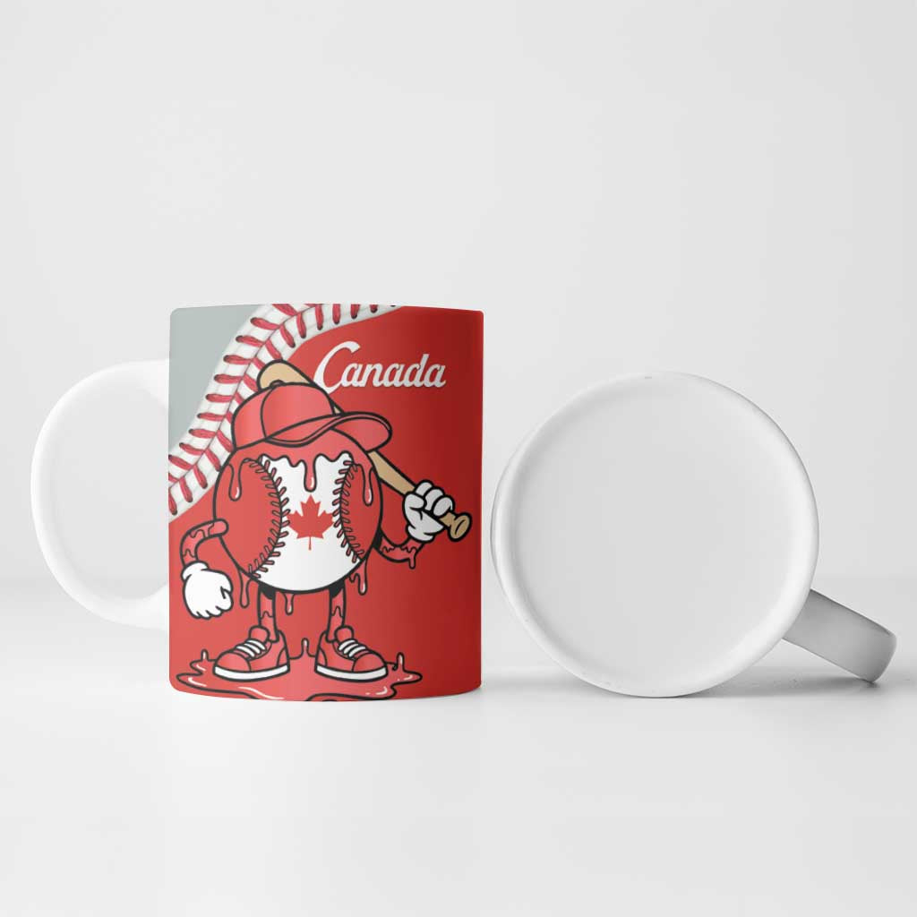 Canada 2026 Baseball Custom Ceramic Mug Go Champions Drip Style