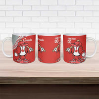 Canada 2026 Baseball Custom Ceramic Mug Go Champions Drip Style