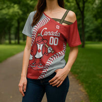 Canada 2026 Baseball Custom Cross Shoulder Shirt Go Champions Drip Style