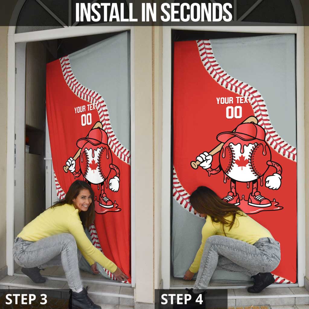 Canada 2026 Baseball Custom Door Cover Go Champions Drip Style