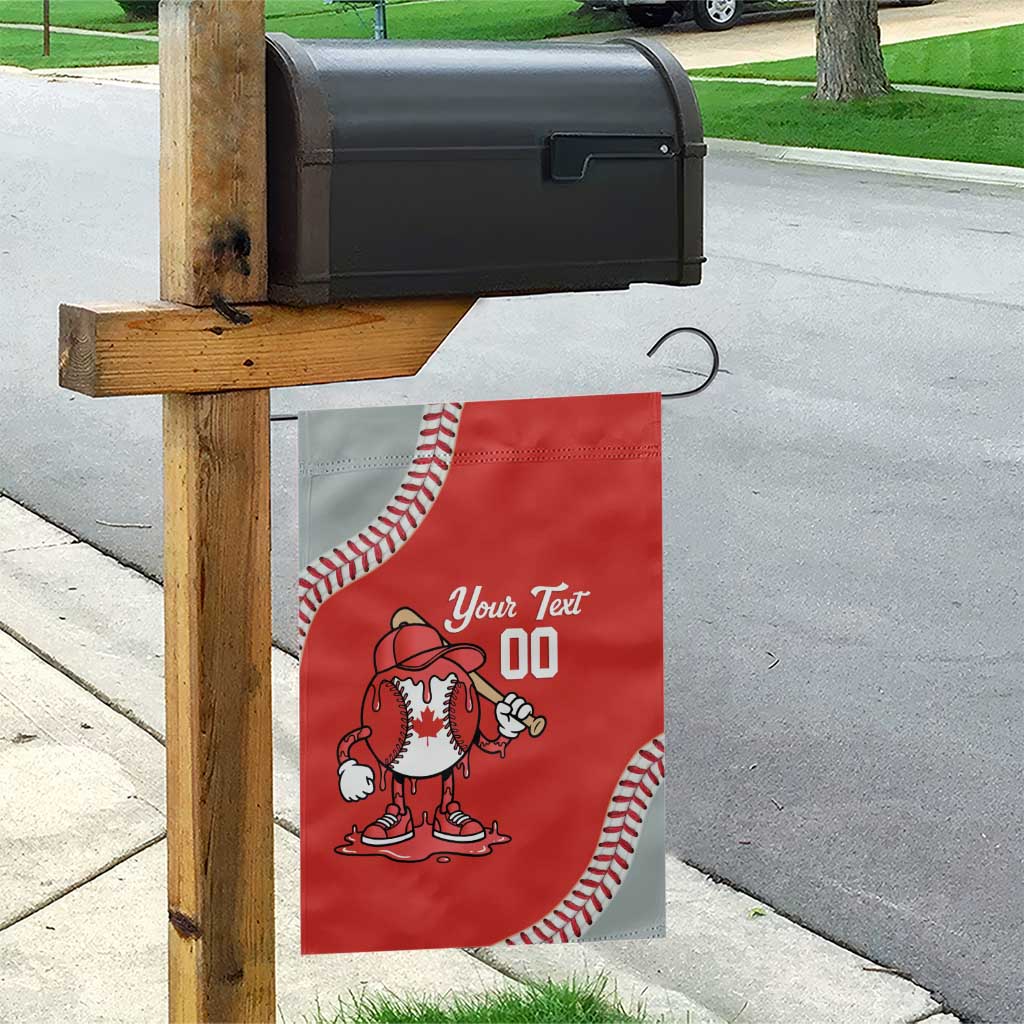 Canada 2026 Baseball Custom Garden Flag Go Champions Drip Style