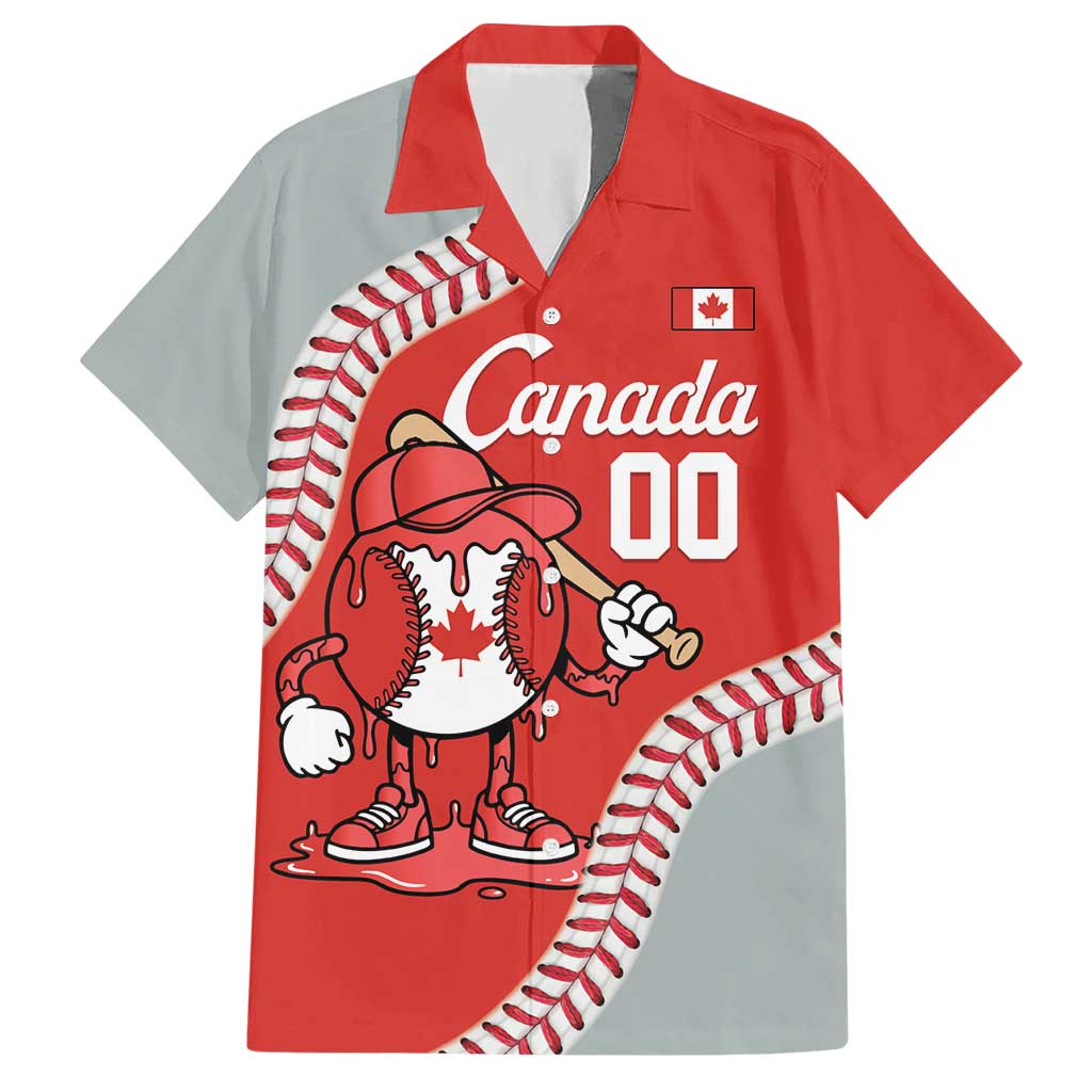 Canada 2026 Baseball Custom Hawaiian Shirt Go Champions Drip Style