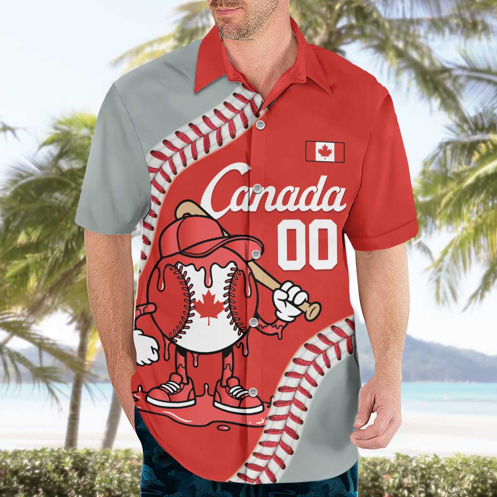 Canada 2026 Baseball Custom Hawaiian Shirt Go Champions Drip Style