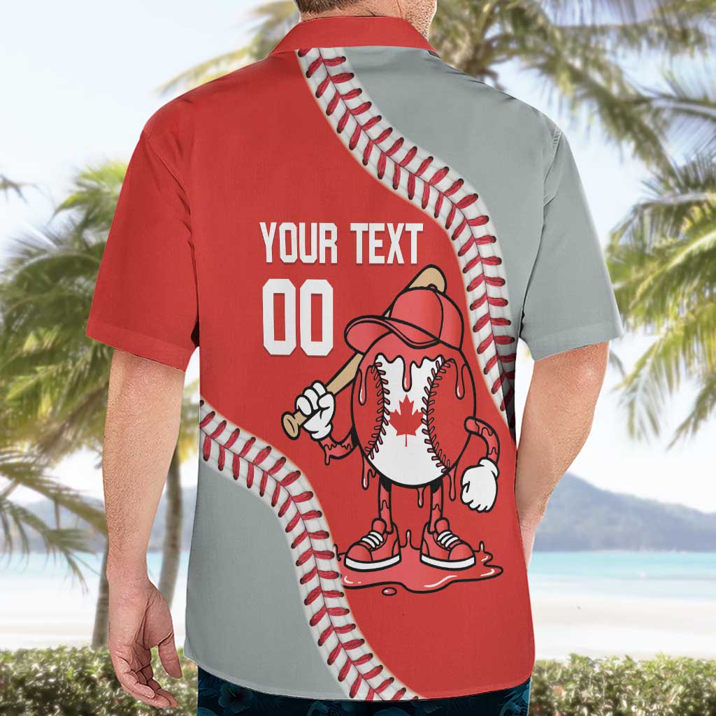Canada 2026 Baseball Custom Hawaiian Shirt Go Champions Drip Style