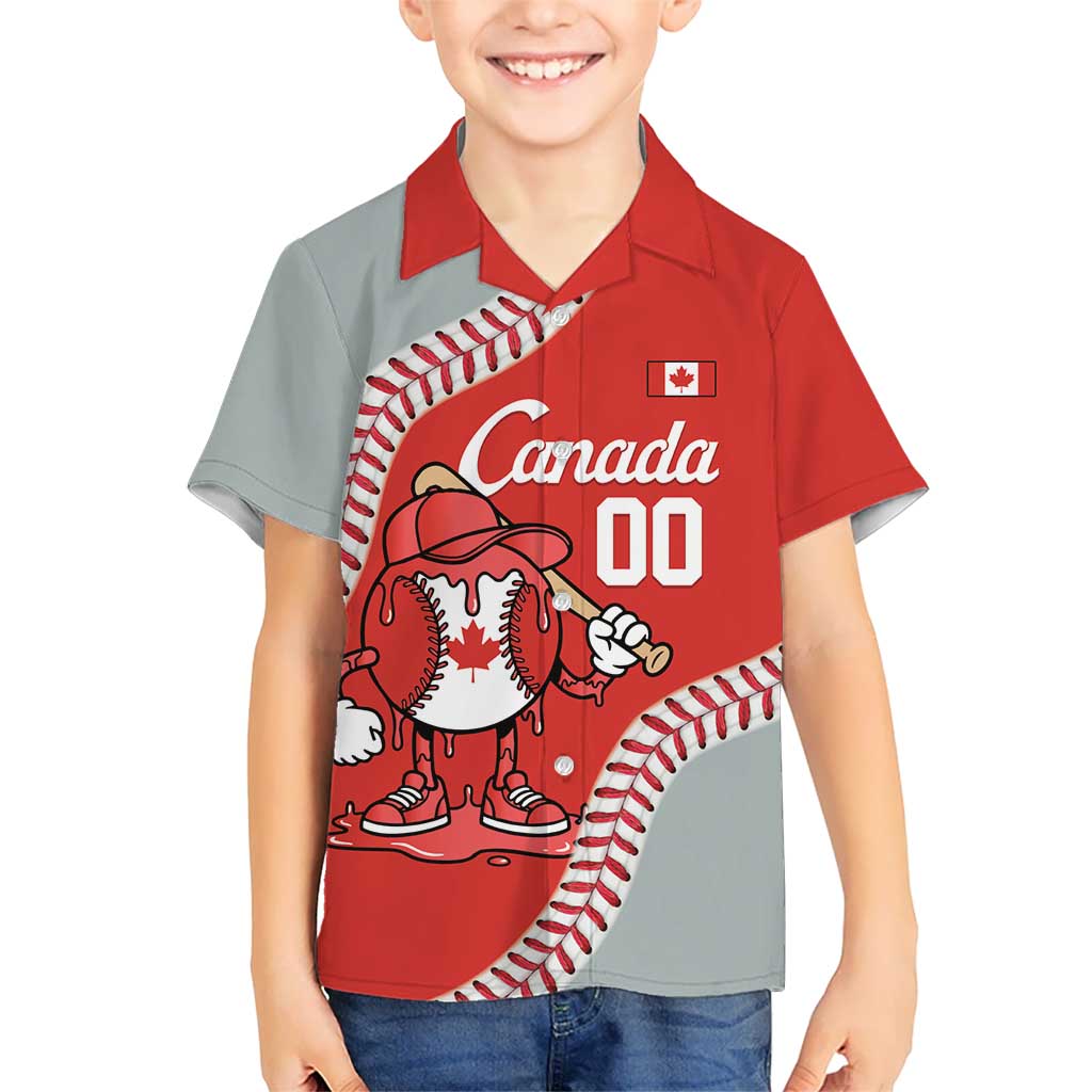 Canada 2026 Baseball Custom Hawaiian Shirt Go Champions Drip Style