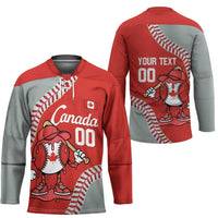 Canada 2026 Baseball Custom Hockey Jersey Go Champions Drip Style