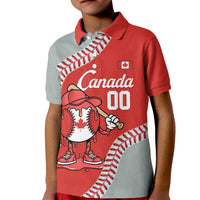 Canada 2026 Baseball Custom Kid Polo Shirt Go Champions Drip Style