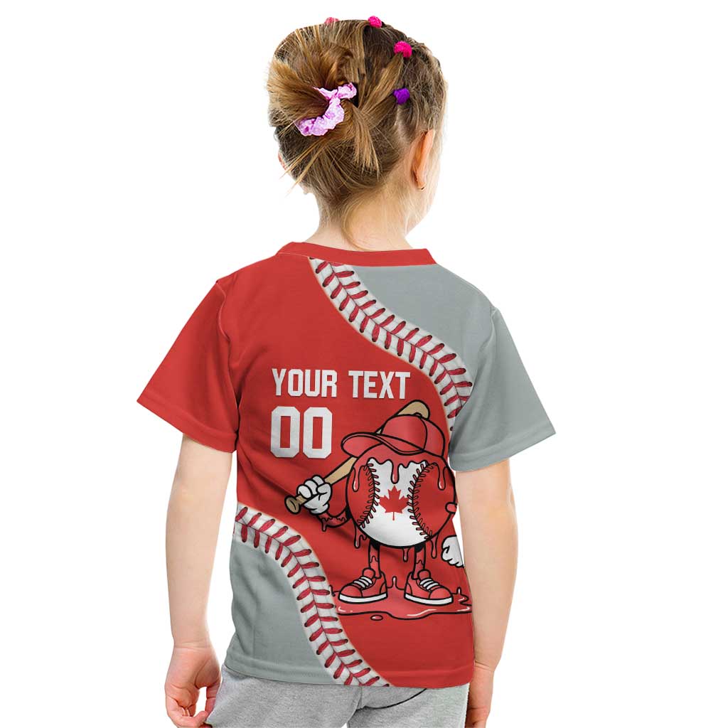Canada 2026 Baseball Custom Kid T Shirt Go Champions Drip Style