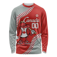 Canada 2026 Baseball Custom Long Sleeve Shirt Go Champions Drip Style