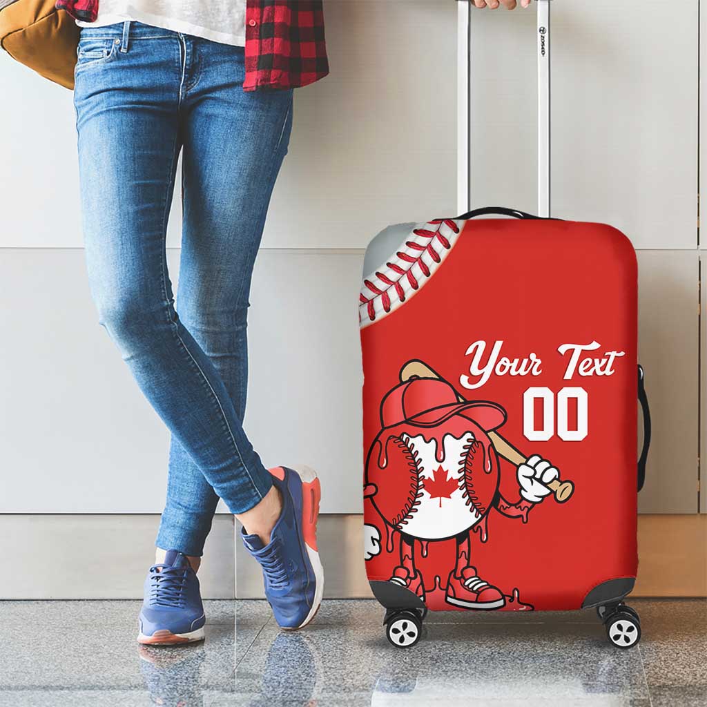 Canada 2026 Baseball Custom Luggage Cover Go Champions Drip Style