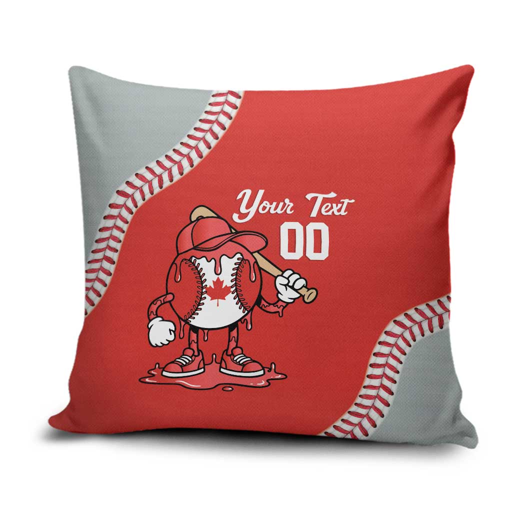 Canada 2026 Baseball Custom Pillow Cover Go Champions Drip Style