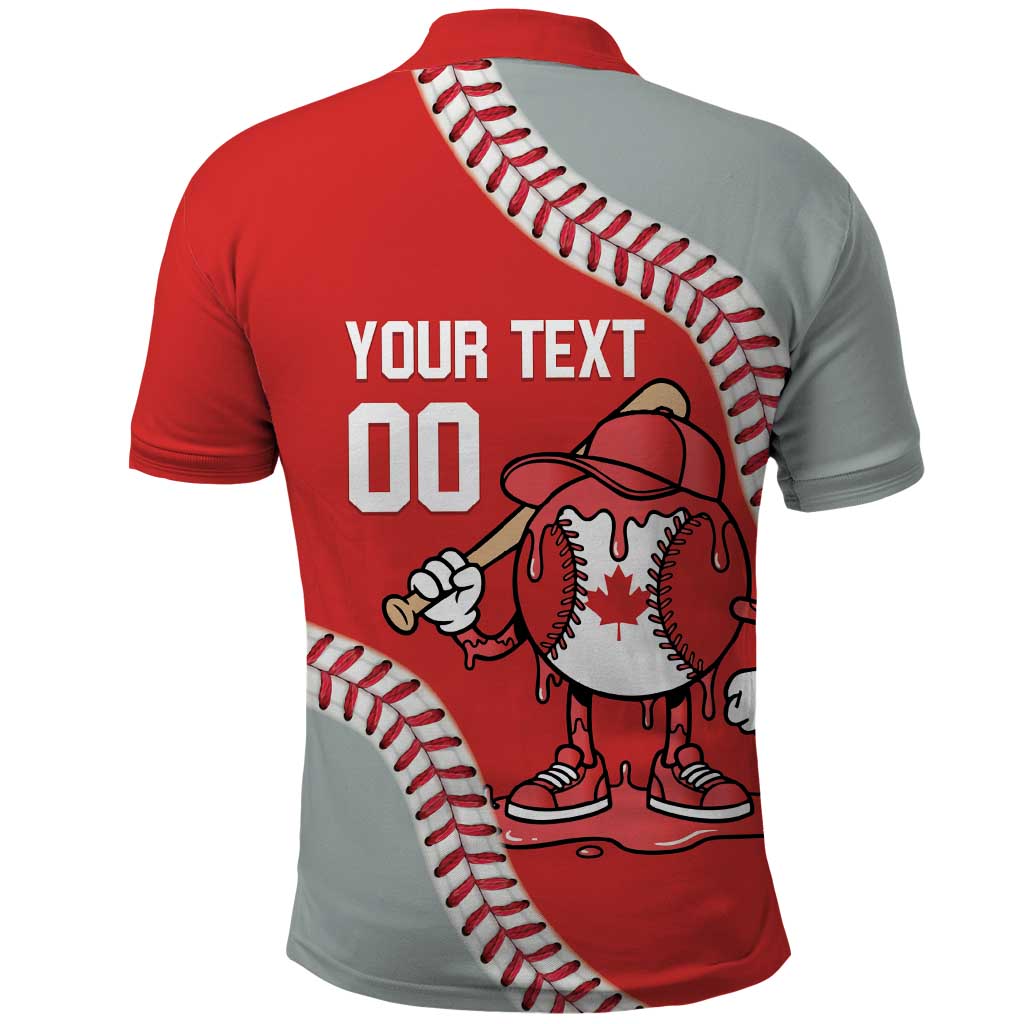 Canada 2026 Baseball Custom Polo Shirt Go Champions Drip Style
