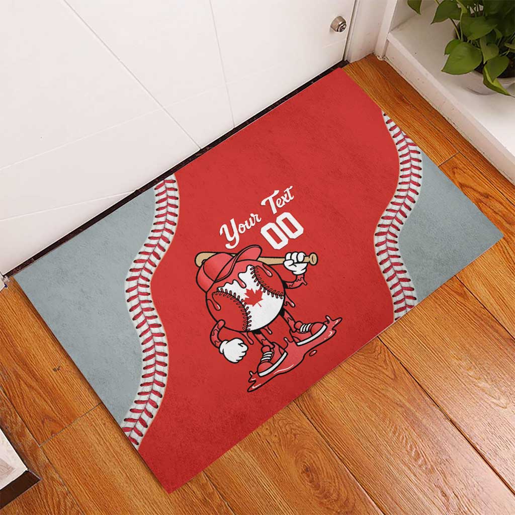 Canada 2026 Baseball Custom Rubber Doormat Go Champions Drip Style