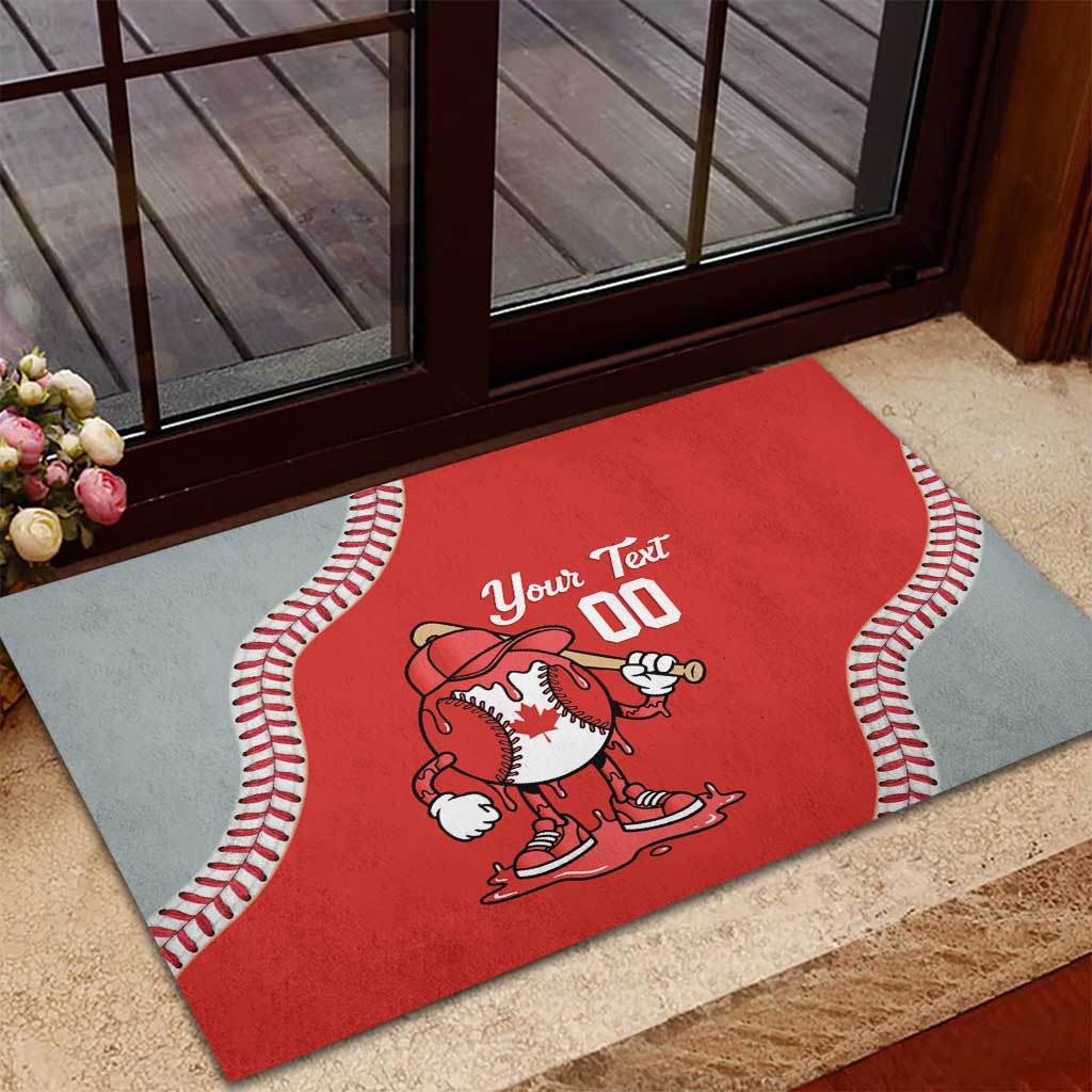 Canada 2026 Baseball Custom Rubber Doormat Go Champions Drip Style