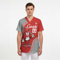 Canada 2026 Baseball Custom Scrub Top Go Champions Drip Style
