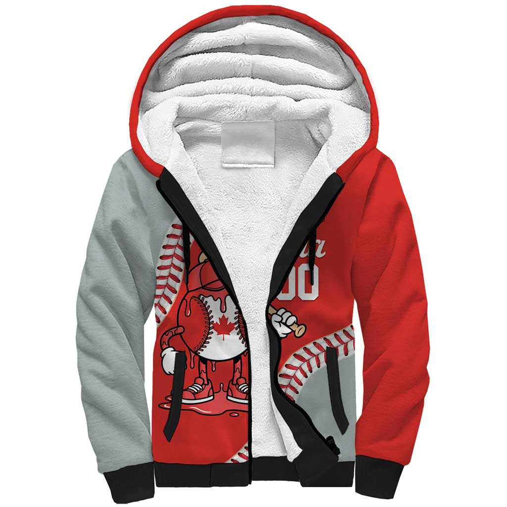 Canada 2026 Baseball Custom Sherpa Hoodie Go Champions Drip Style