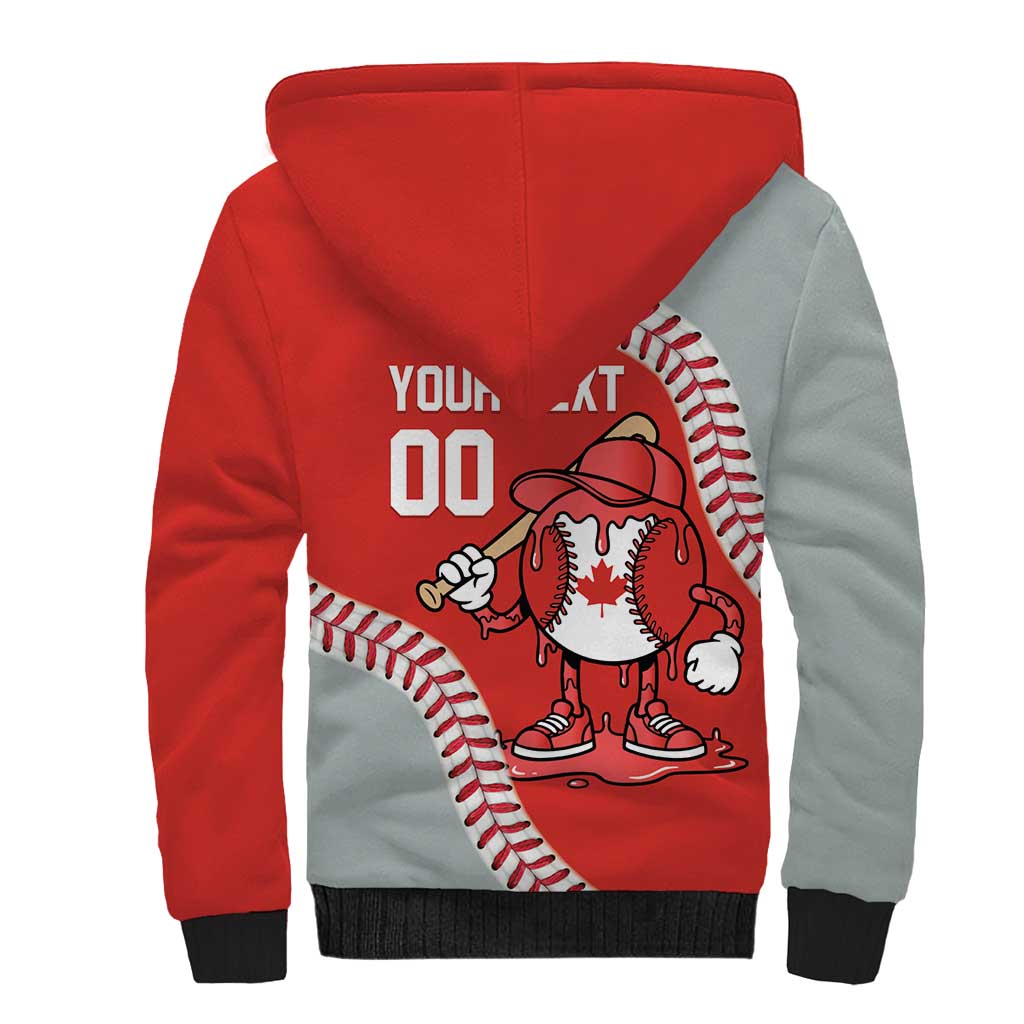 Canada 2026 Baseball Custom Sherpa Hoodie Go Champions Drip Style