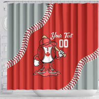 Canada 2026 Baseball Custom Shower Curtain Go Champions Drip Style