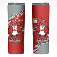 Canada 2026 Baseball Custom Skinny Tumbler Go Champions Drip Style