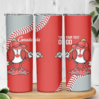 Canada 2026 Baseball Custom Skinny Tumbler Go Champions Drip Style