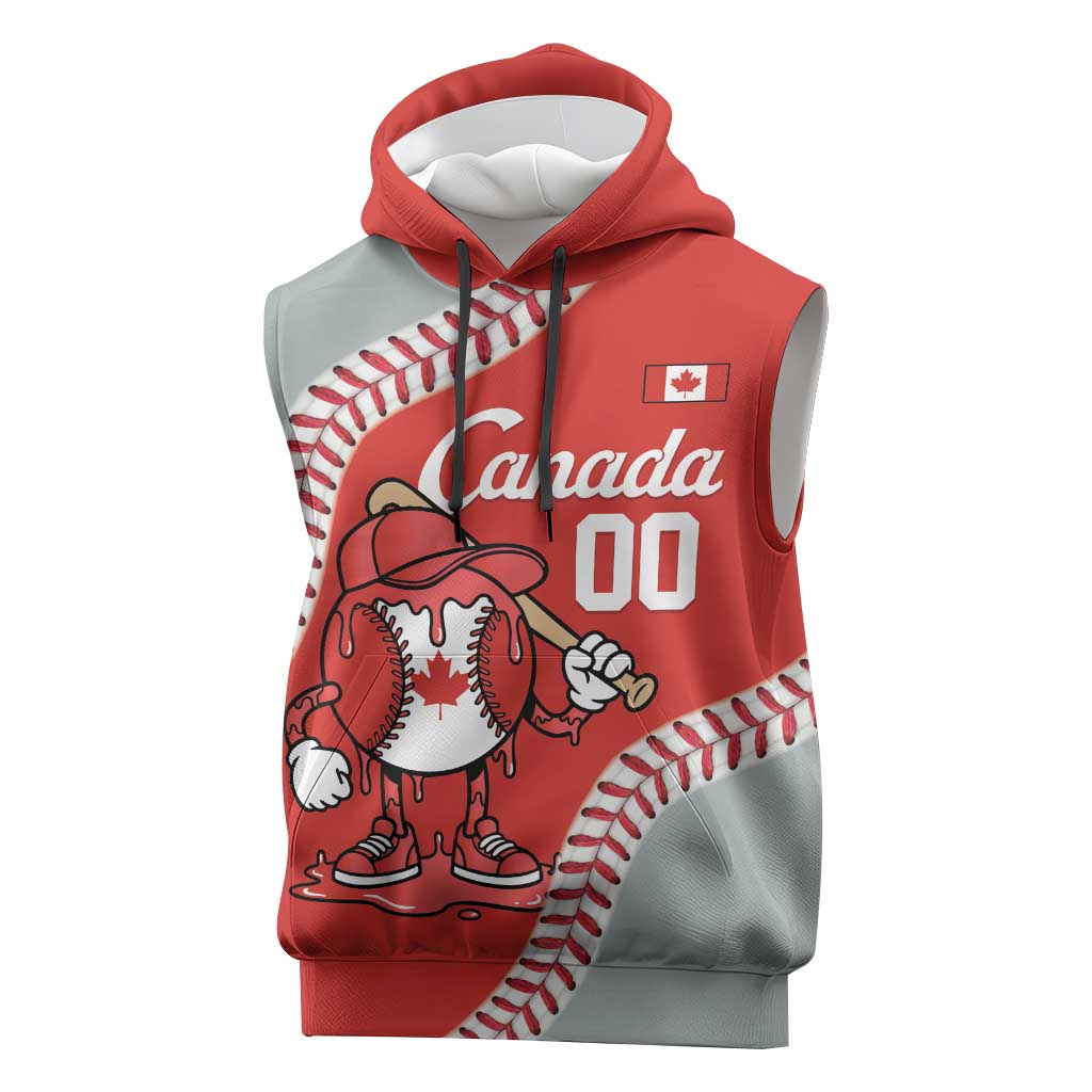 Canada 2026 Baseball Custom Sleeveless Hoodie Go Champions Drip Style