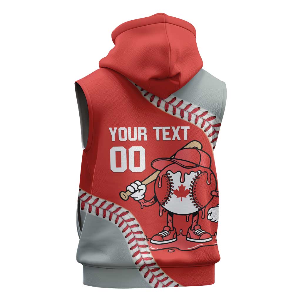 Canada 2026 Baseball Custom Sleeveless Hoodie Go Champions Drip Style