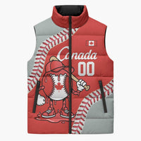 Canada 2026 Baseball Custom Sleeveless Puffer Jacket Go Champions Drip Style