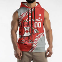 Canada 2026 Baseball Custom Sleeveless Zip Hoodie Go Champions Drip Style