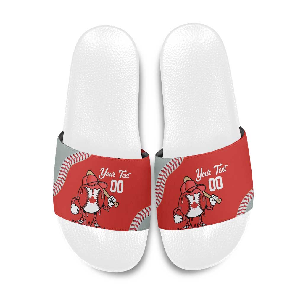 Canada 2026 Baseball Custom Slide Sandals Go Champions Drip Style