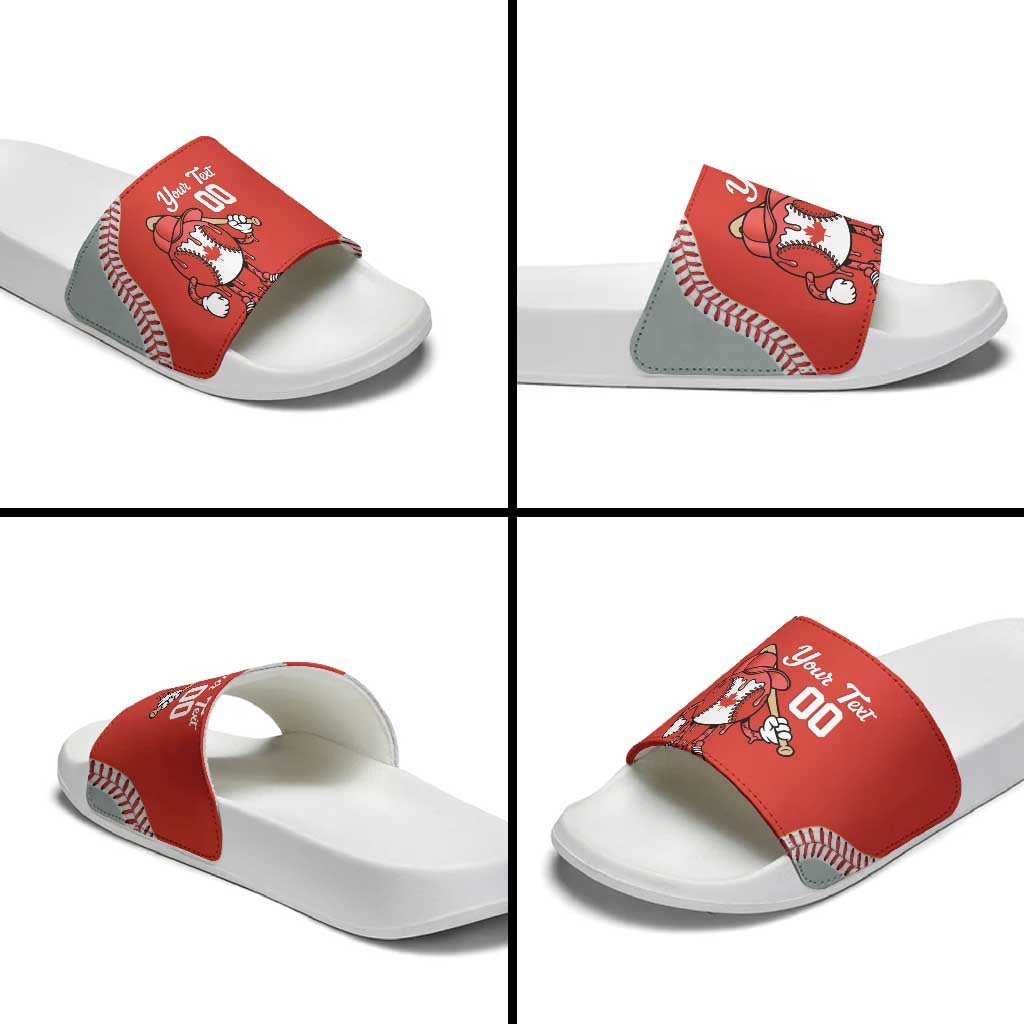 Canada 2026 Baseball Custom Slide Sandals Go Champions Drip Style