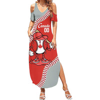 Canada 2026 Baseball Custom Summer Maxi Dress Go Champions Drip Style