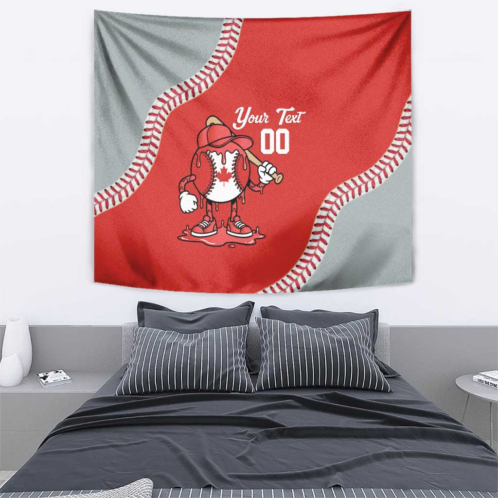 Canada 2026 Baseball Custom Tapestry Go Champions Drip Style
