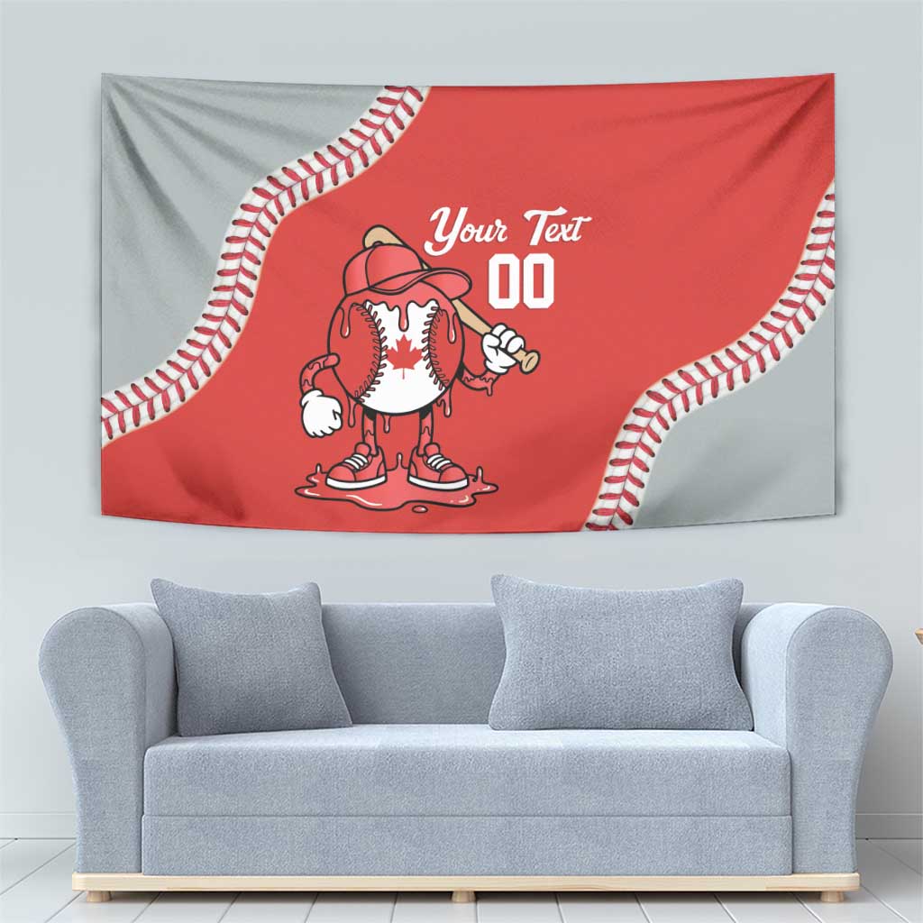 Canada 2026 Baseball Custom Tapestry Go Champions Drip Style