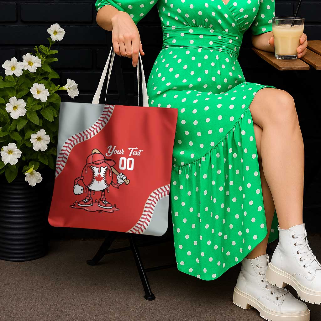 Canada 2026 Baseball Custom Tote Bag Go Champions Drip Style
