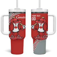 Canada 2026 Baseball Custom Tumbler With Handle Go Champions Drip Style