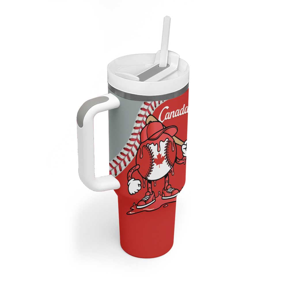 Canada 2026 Baseball Custom Tumbler With Handle Go Champions Drip Style