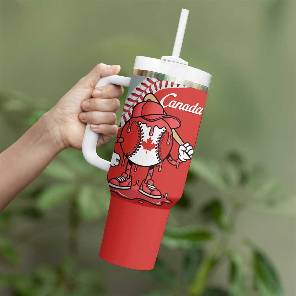 Canada 2026 Baseball Custom Tumbler With Handle Go Champions Drip Style