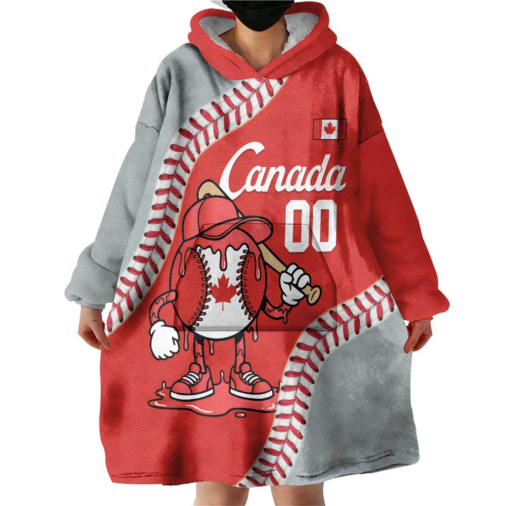 Canada 2026 Baseball Custom Wearable Blanket Hoodie Go Champions Drip Style
