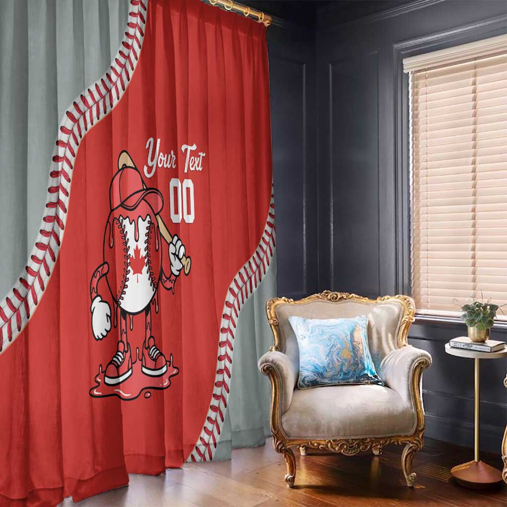 Canada 2026 Baseball Custom Window Curtain Go Champions Drip Style