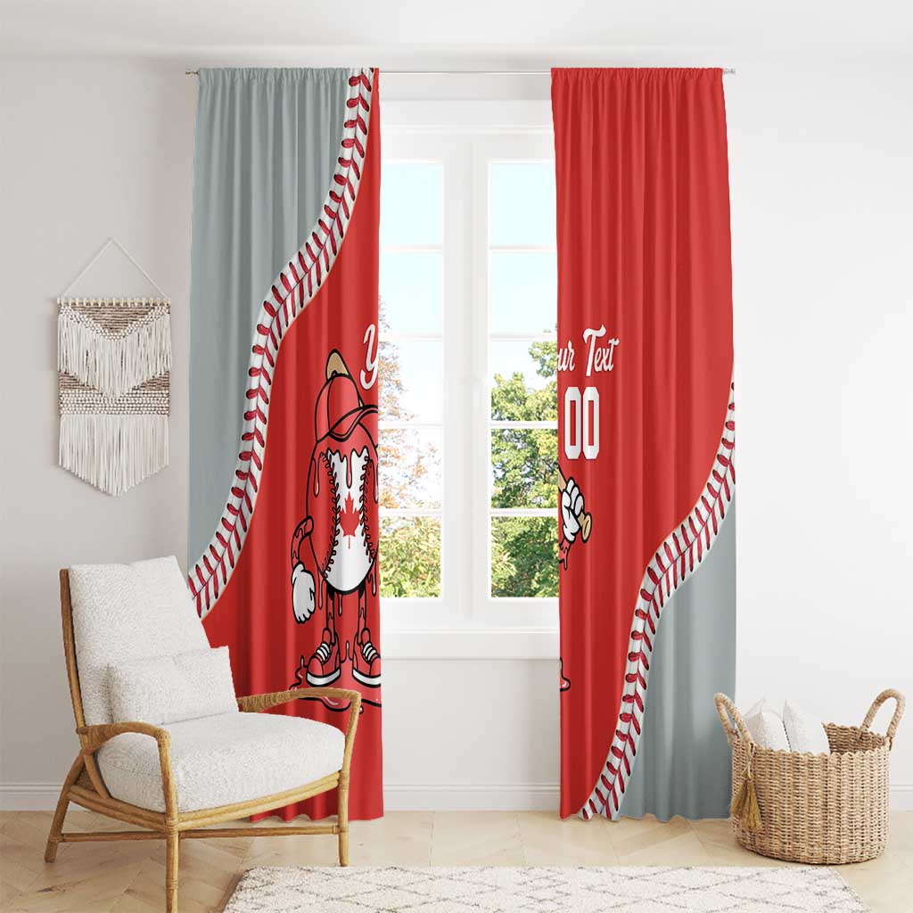 Canada 2026 Baseball Custom Window Curtain Go Champions Drip Style