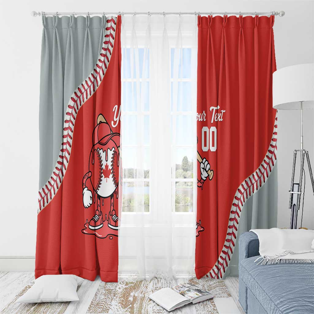 Canada 2026 Baseball Custom Window Curtain Go Champions Drip Style