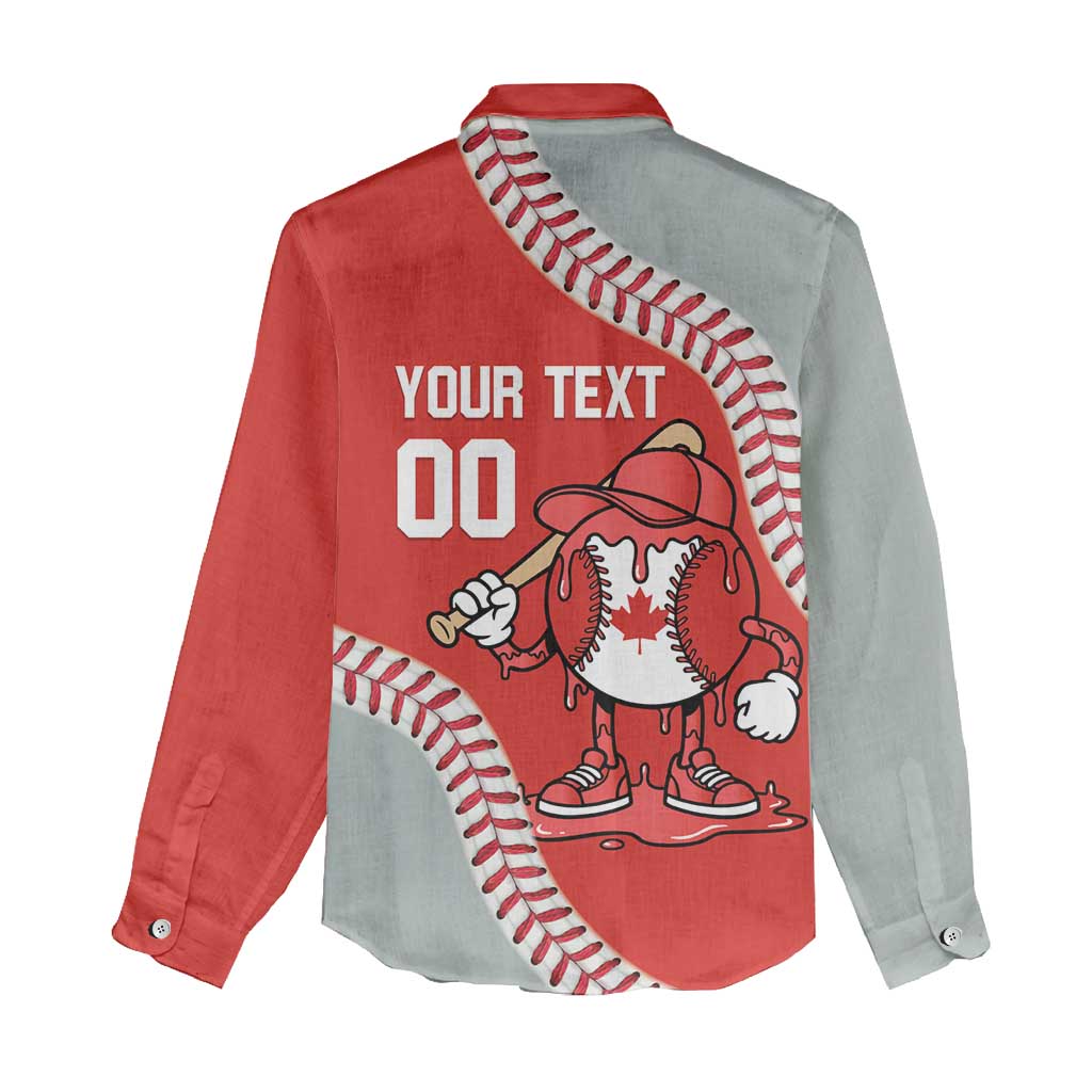 Canada 2026 Baseball Custom Women Casual Shirt Go Champions Drip Style
