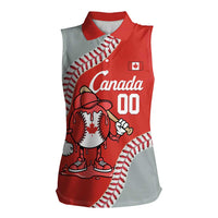 Canada 2026 Baseball Custom Women Sleeveless Polo Shirt Go Champions Drip Style