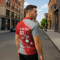 Canada 2026 Baseball Custom Zipper Polo Shirt Go Champions Drip Style