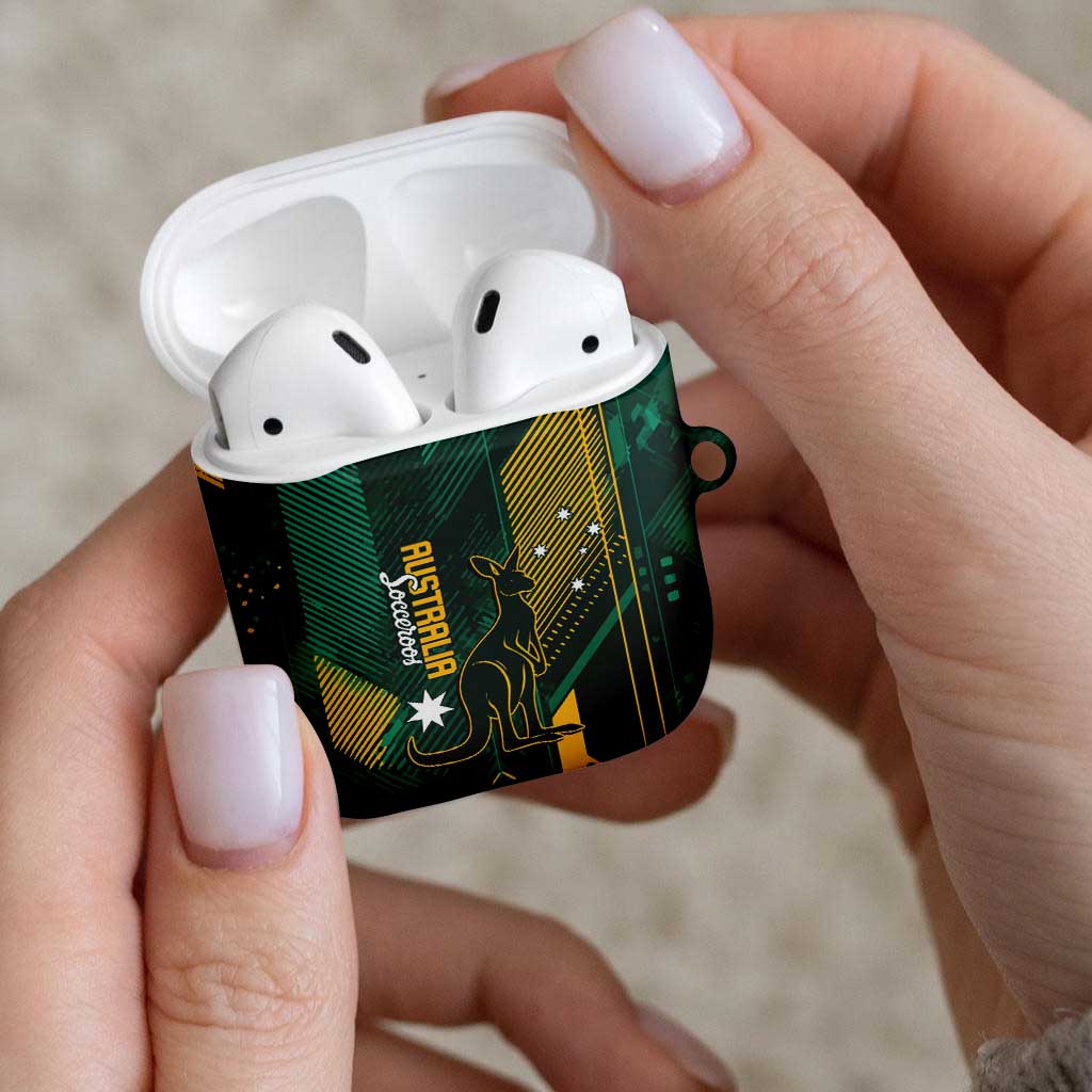 Australia Socceroos 2026 Custom AirPods Case Go Aussie Kangaroo National Color
